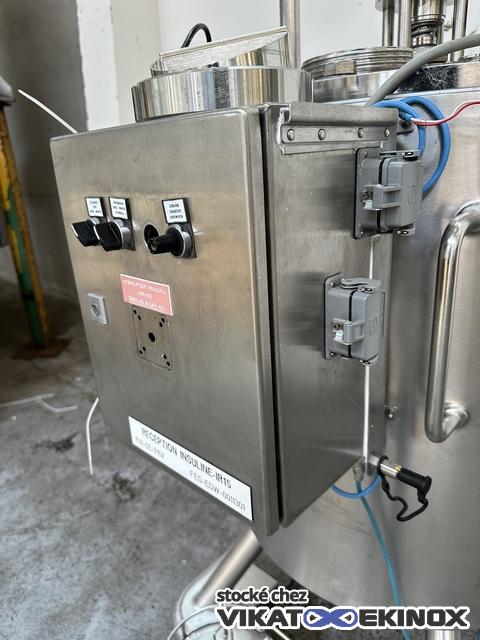 150 L S/S jacketed tank - Vibrating agitator Graber +Pfenninger type 3