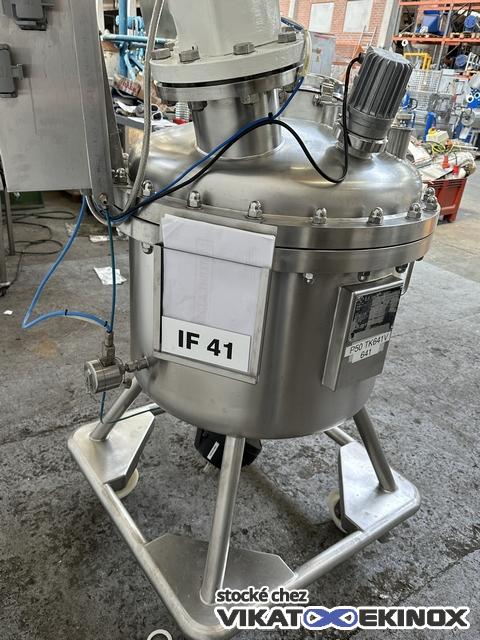 Cuve inox 220 litres - Agitation LIGHTNIN - Vide et 2,5 bar