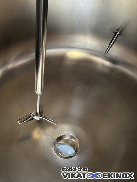 Cuve inox 220 litres - Agitation LIGHTNIN - Vide et 2,5 bar