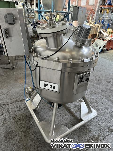 Cuve inox agitée 220 litres - Vide et 2,5 bar