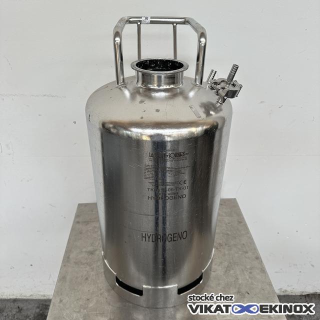 Cuve inox 38 litres total - PS 3 bar