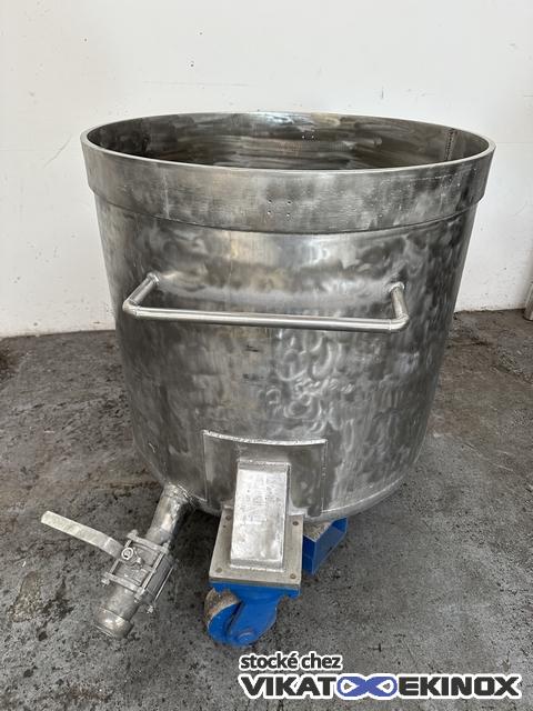 Cuve inox ouverte 600 litres total