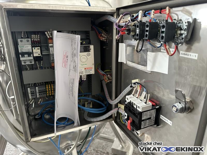 350L agitated S/S tank -1/+2,5 bar