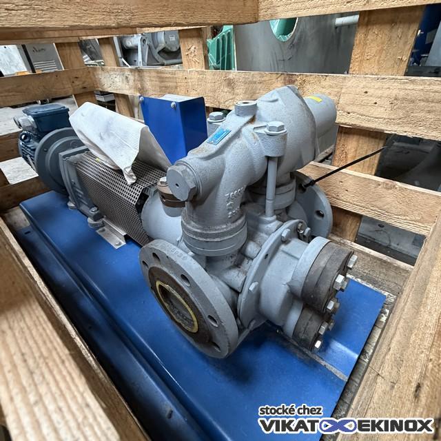 Pompe volumétrique à palettes MOUVEX type P40B Acier - ETAT NEUF - Double enveloppe
