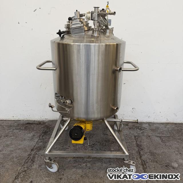 Cuve inox agitée 200 litres double enveloppe VESTEC - Agitation magnétique