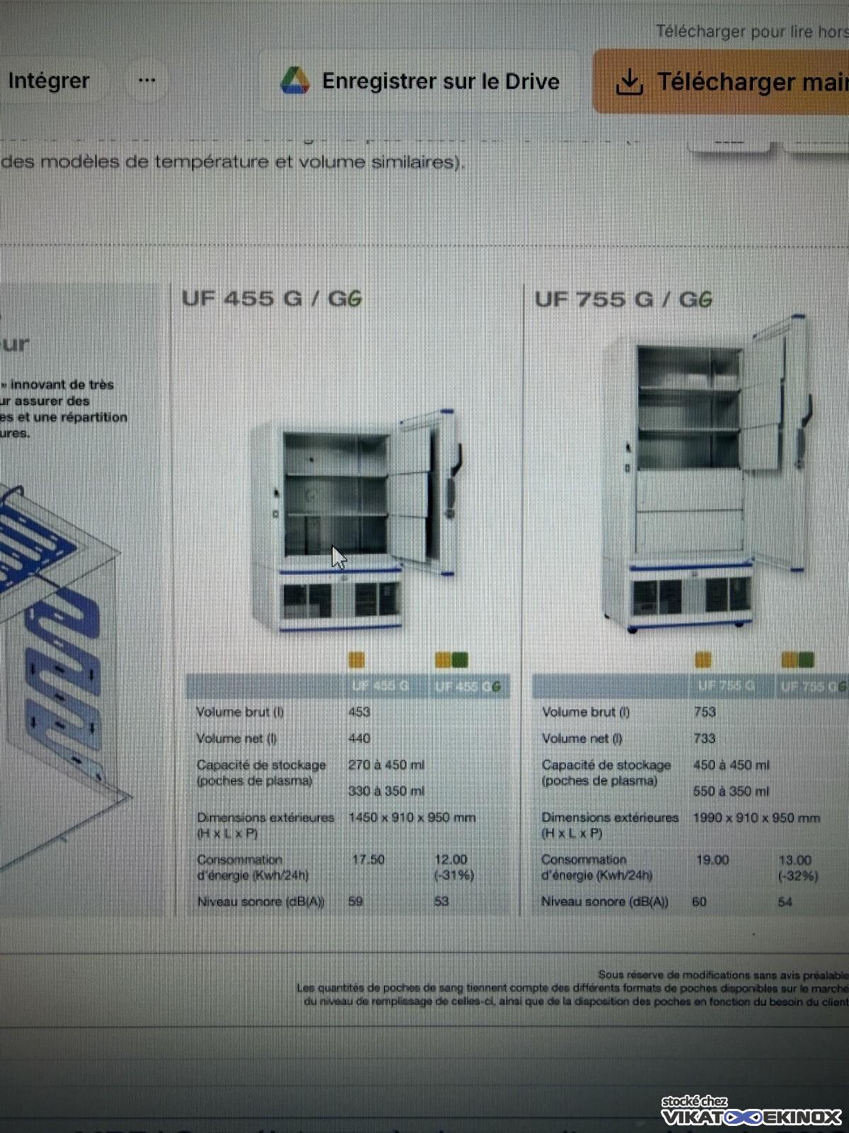 Congélateur à basse température -86°C DOMETIC type UF456