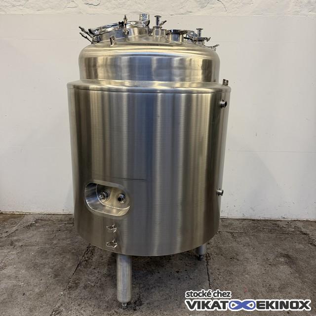 Cuve inox agitée 1271 litres double enveloppe Pierre Guerin - Agitation magnétique - Vide / 3 bar