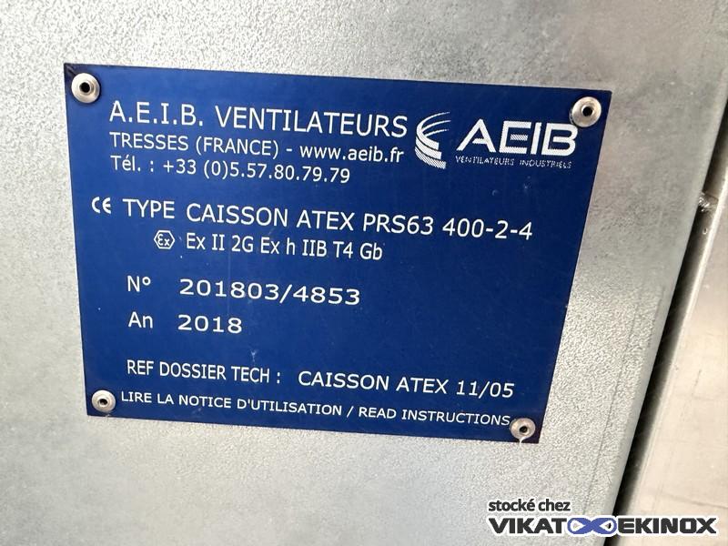 AEIB 4 kw centrifugal fan model PRS63 400-2-4 ATEX - box housed
