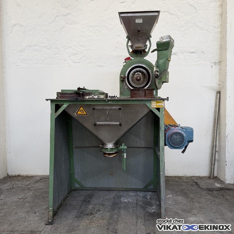 Broyeur à percussion inox 15 kw 5800 T/min DANIONI type SUPER-REX N° 523