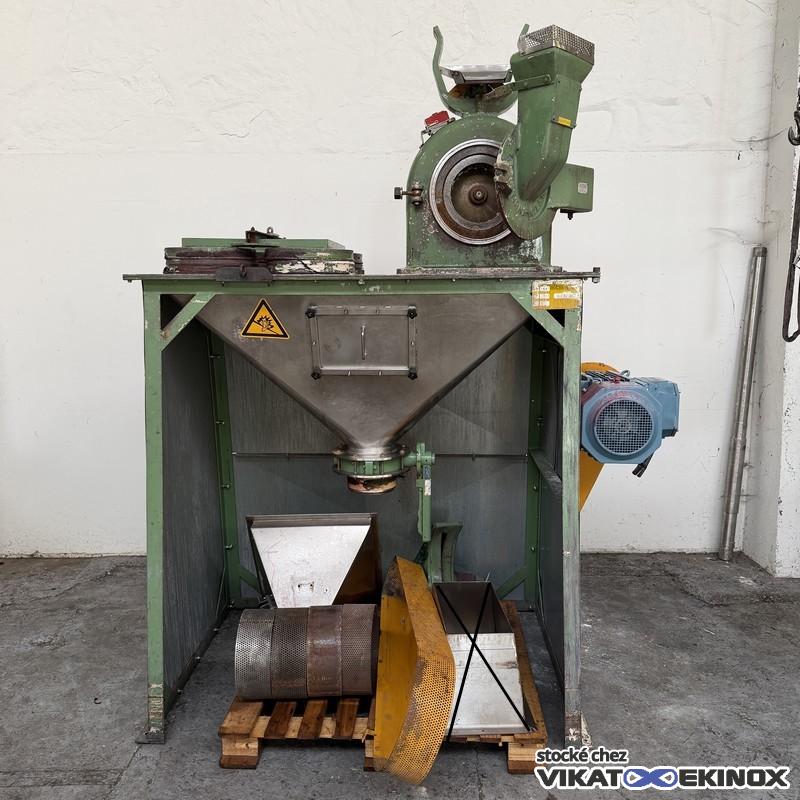 Broyeur à percussion inox 15 kw 5800 T/min DANIONI type SUPER-REX N° 523
