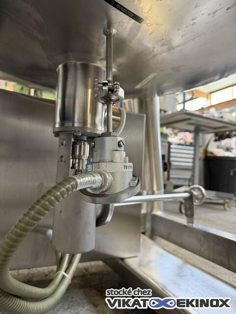 Cuve agitée 1215 litres -1/+3 bar inox 316L DIESSEL - Agitation STERIMIXER magnétique