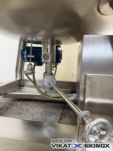 Cuve agitée 1215 litres -1/+3 bar inox 316L DIESSEL - Agitation STERIMIXER magnétique