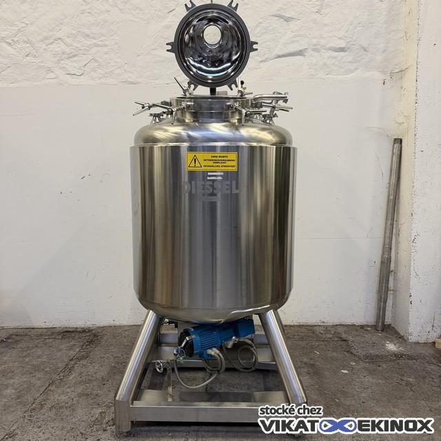 Cuve agitée 1175 litres -1/+3 bar inox 316 DIESSEL - Agitation magnétique - Calorifugée