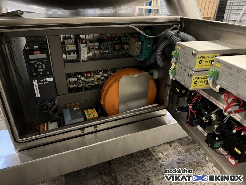 Cuve agitée 1175 litres -1/+3 bar inox 316 DIESSEL - Agitation magnétique - Calorifugée