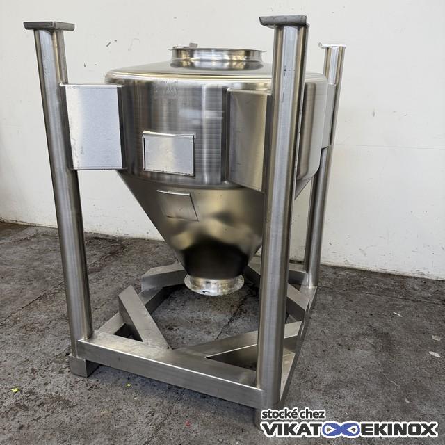 Container inox 500 litres poudre