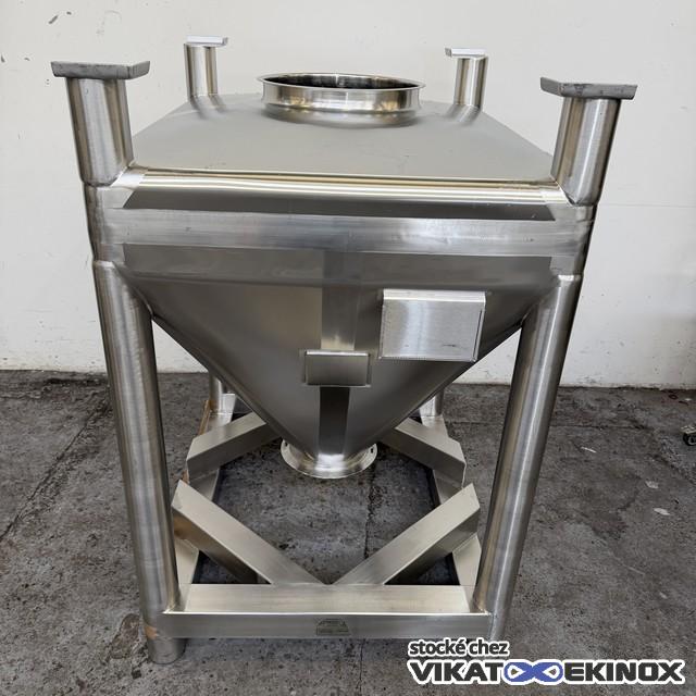 Container inox 700 litres pour poudre