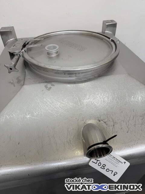 Container inox 800 litres pour poudre