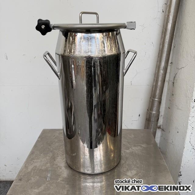 Cuve fût 25 litres inox 316 poli miroir