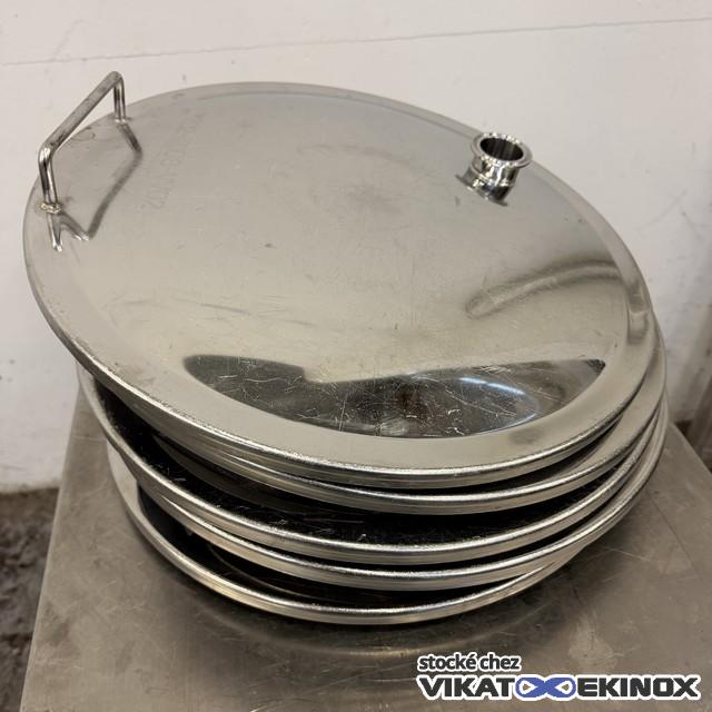 Couvercle inox pour trou d'homme Ø 400 mm