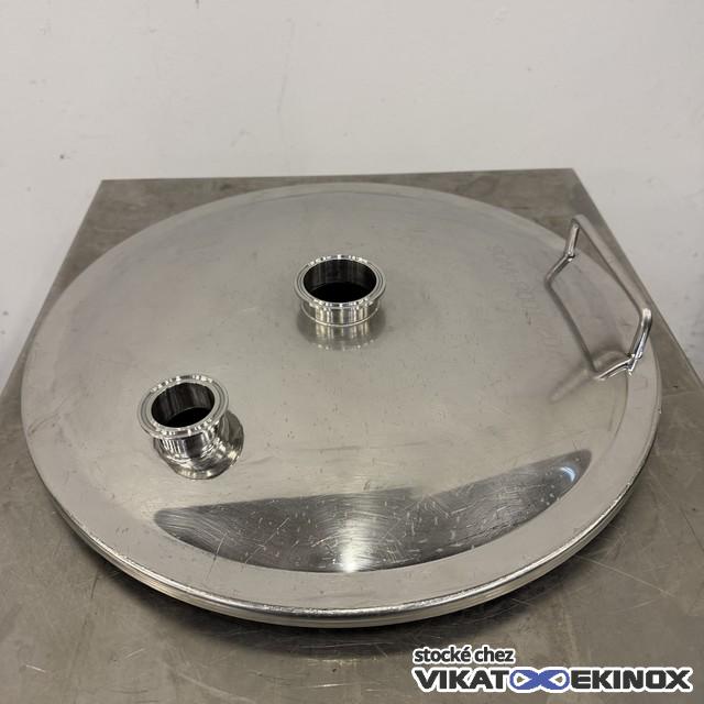 Couvercle inox pour trou d'homme Ø 400 mm