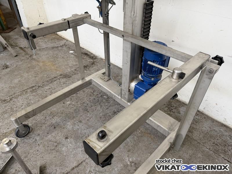 Agitateur à tête relevable 1,5 kw GEPPERT type FRW-E-Ex1 - Inox
