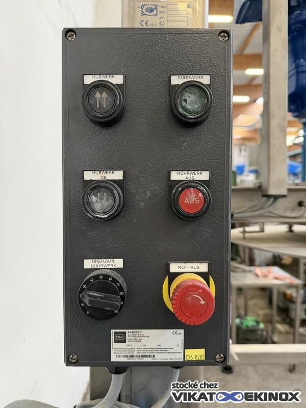 Agitateur à tête relevable 1,5 kw GEPPERT type FRW-E-Ex1 - Inox