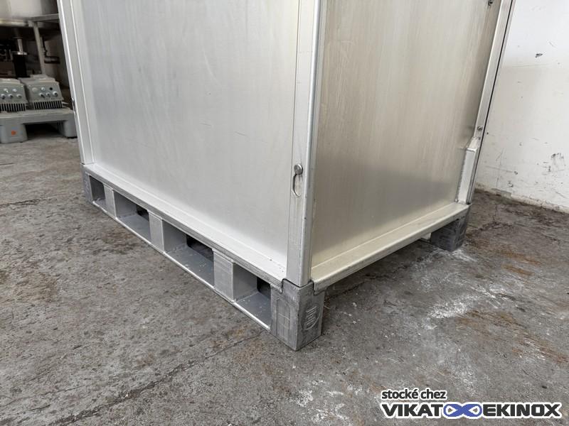 SCHNEIDER aluminium container pallet case 1200 x 800 mm