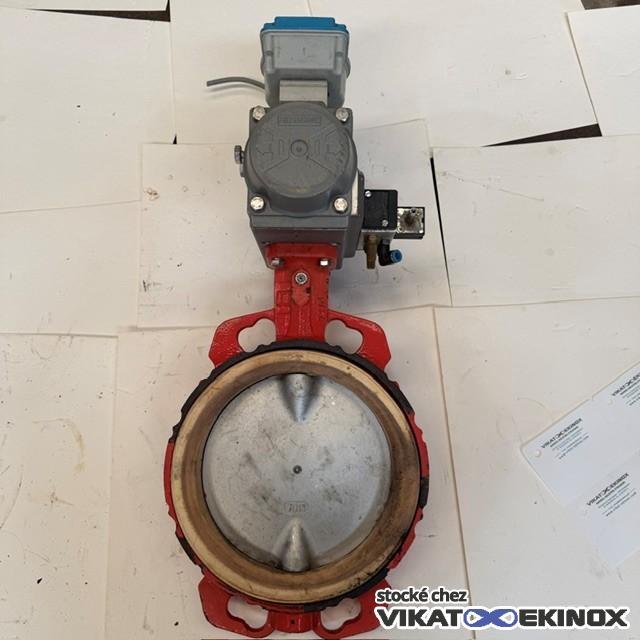 Vanne papillon DN 200 avec actionneur pneumatique AIR TORQUE