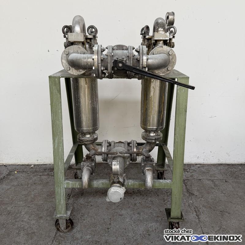 Skid de 2 filtres à poches EATON GAF type RB-1 ASLM - Inox 316