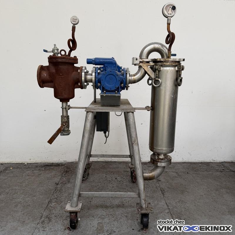 Skid filtre à poche EATON GAF type RB-1 ASL et pompe à engrenages SIHI type RLNA06601 F
