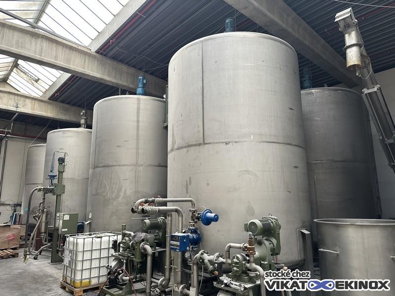Cuve de mélange 30000 litres inox 304