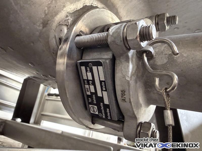 Container inox 1250 litres agité UCON - Etat neuf