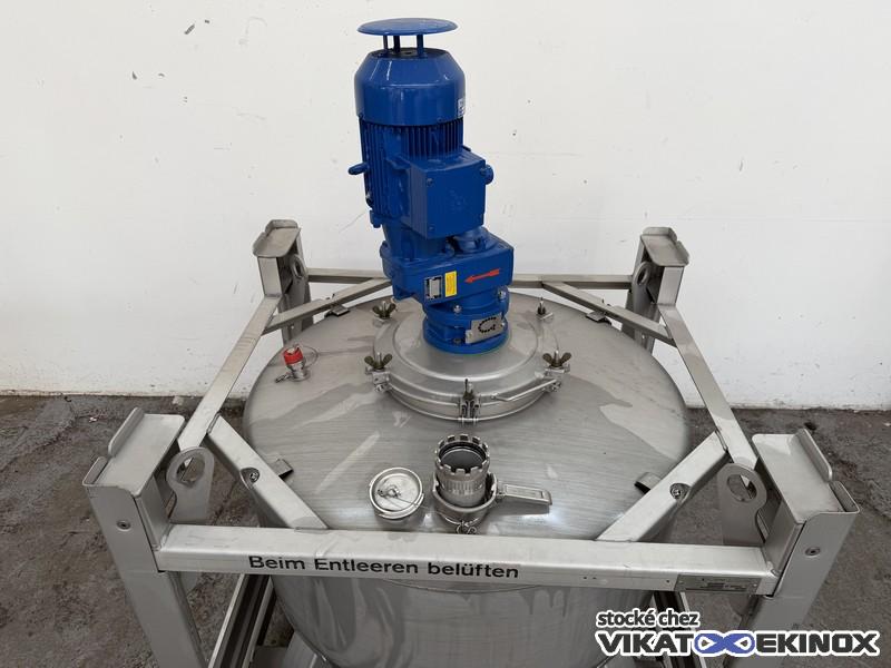 Container inox 500 litres agité UCON - Etat neuf