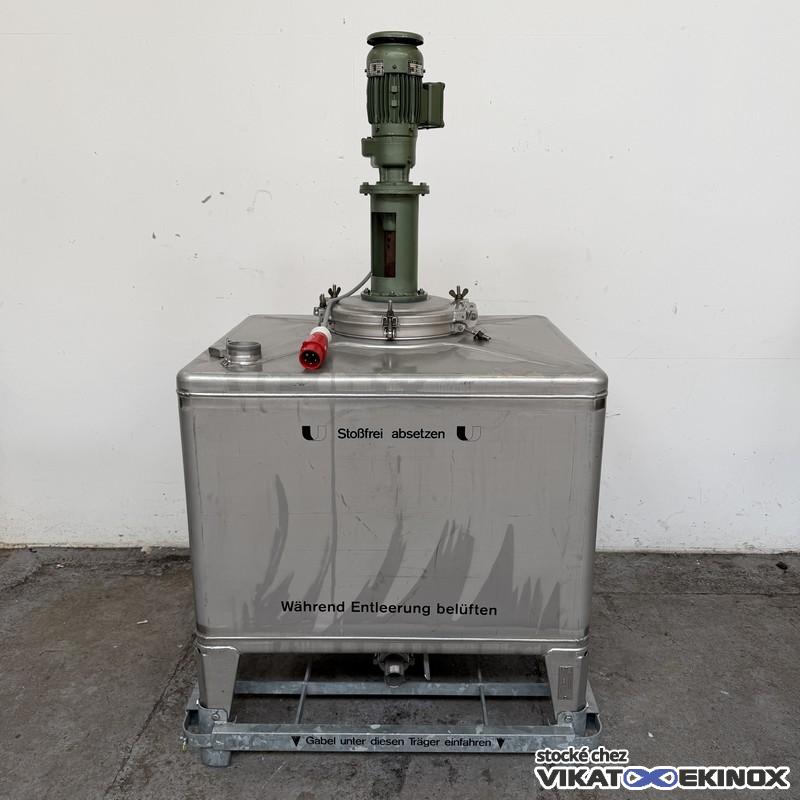 Container inox 800 litres agité UCON - Etat neuf