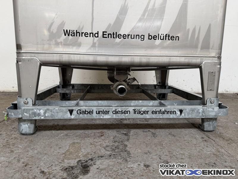 Container inox 800 litres agité UCON - Etat neuf