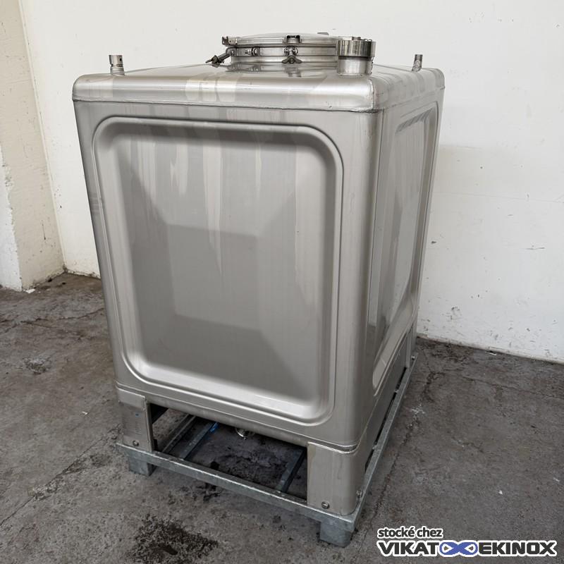 Container inox 1250 litres BISON type CPM - Etat neuf