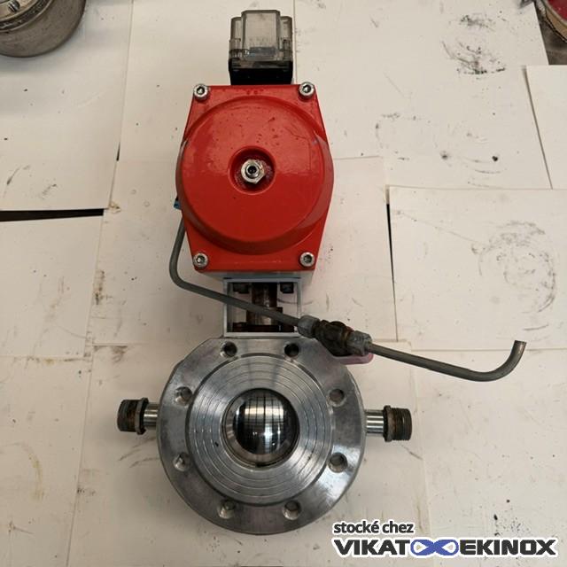 Vanne double enveloppe pneumatique DN80