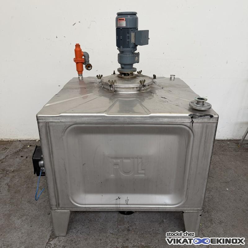 Container inox 1000 litres agité BISON - Inox 304