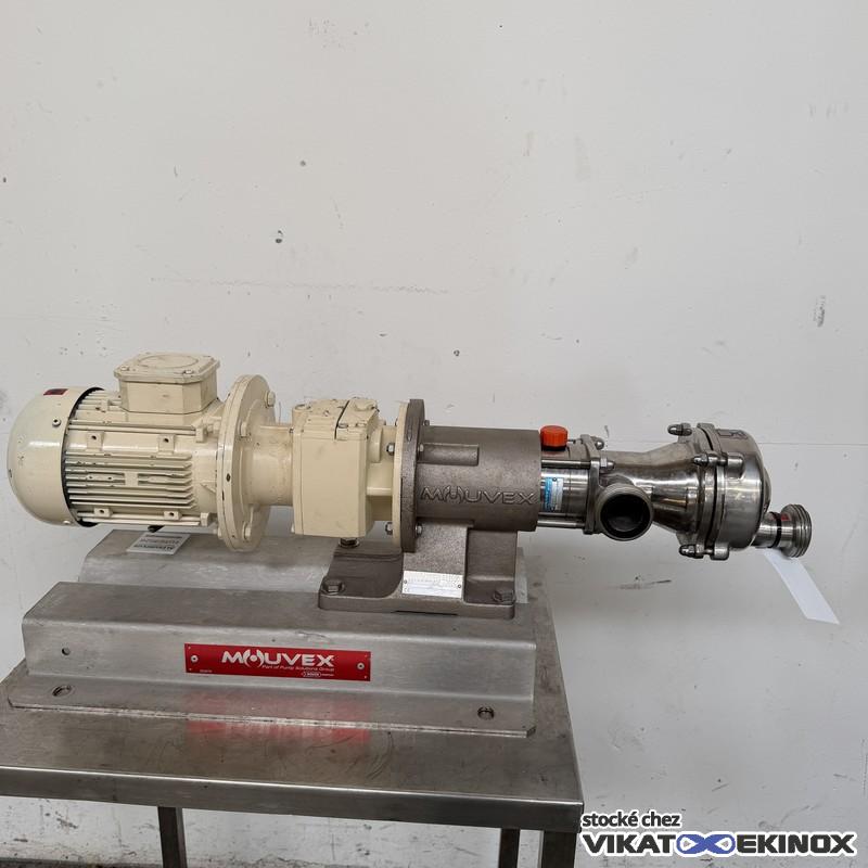 Pompe volumétrique à piston excentré 229 l/h MOUVEX type SLS2 - Inox