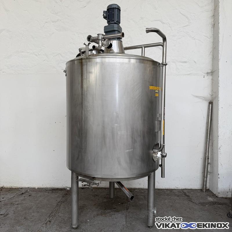 Cuve de mélange 1847 litres total inox calorifugée GOAVEC