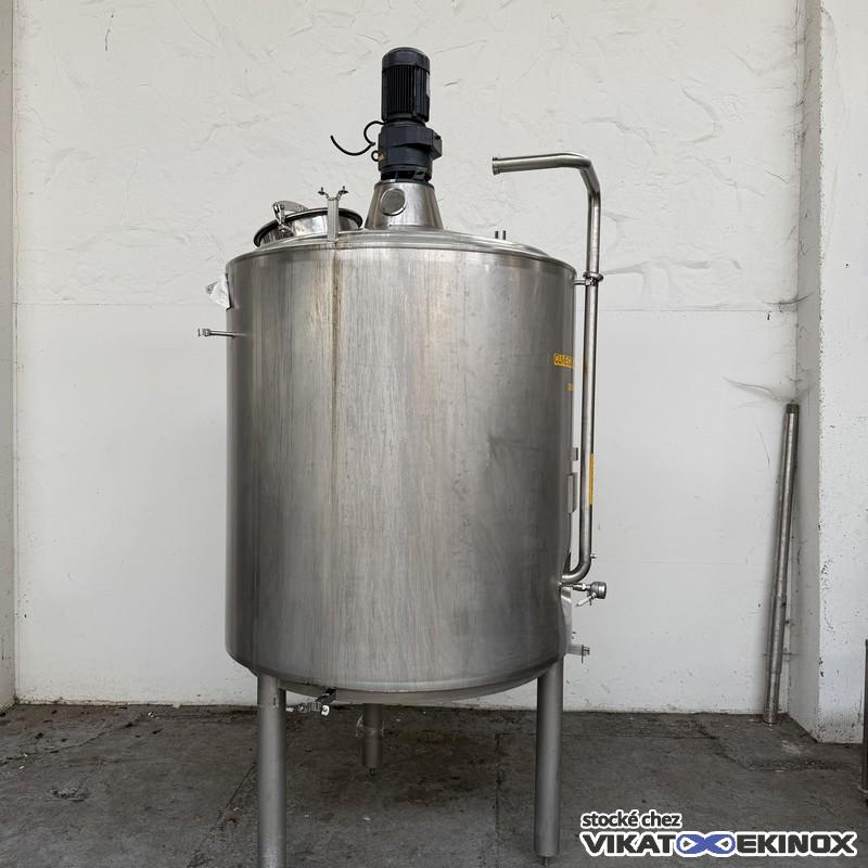 Cuve de mélange 1847 litres total inox calorifugée GOAVEC