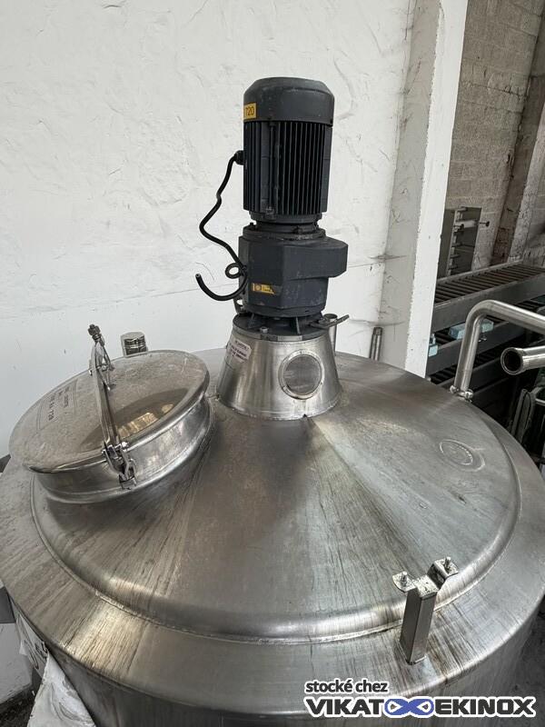Cuve de mélange 1847 litres total inox calorifugée GOAVEC