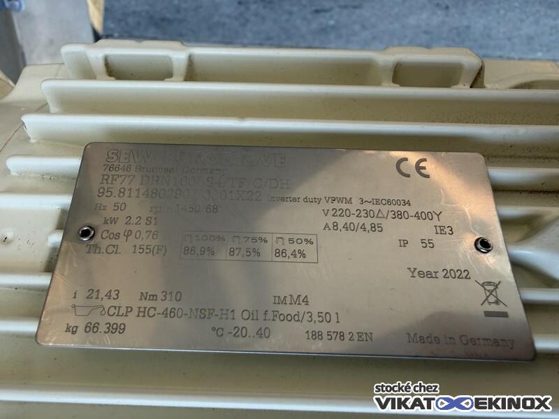 Cuve inox 316L agitée 7000 litres PIERRE GUERIN type TEP