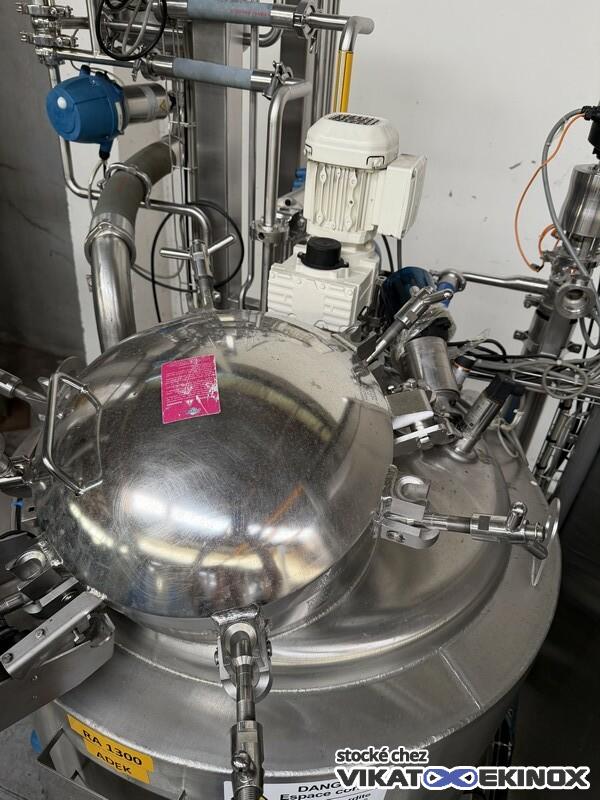 Cuve inox agitée 463 litres total - Double enveloppe - CSC