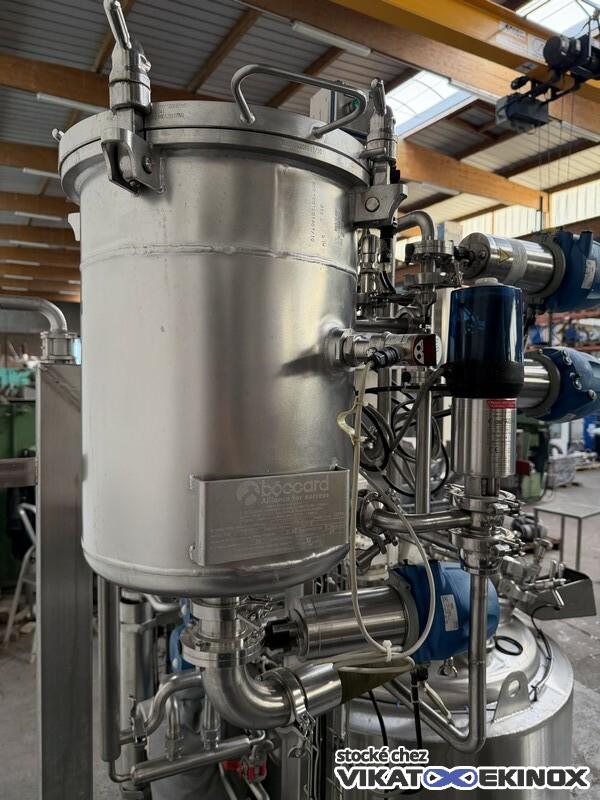 Cuve inox agitée 463 litres total - Double enveloppe - CSC