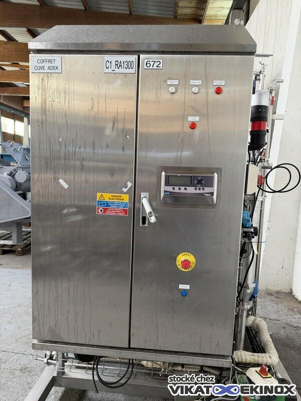 Cuve inox agitée 463 litres total - Double enveloppe - CSC