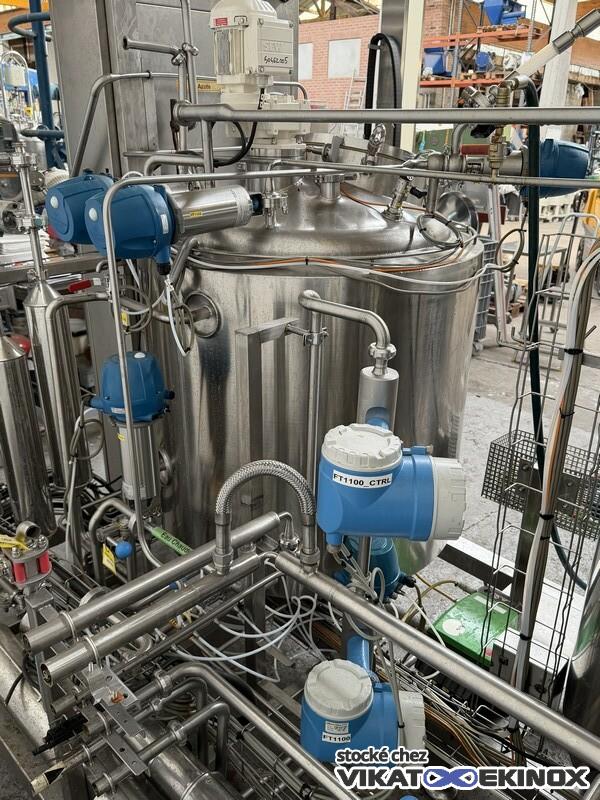 Cuve inox agitée 463 litres - Double enveloppe - CSC