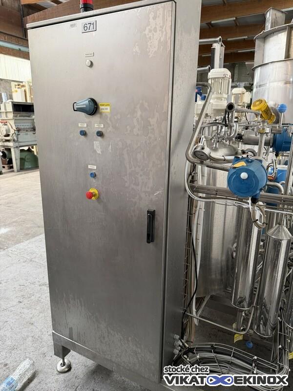 Cuve inox agitée 463 litres - Double enveloppe - CSC