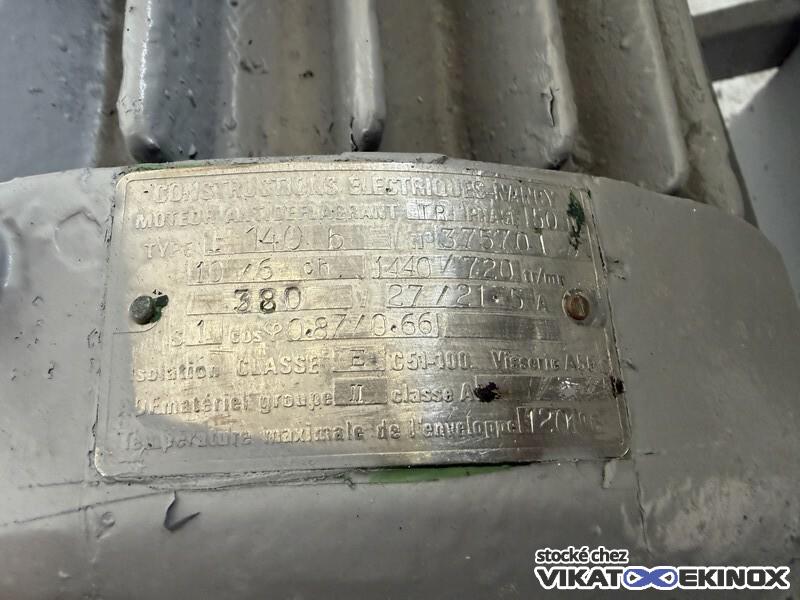 Malaxeur acier à 2 bras en Z - 85 litres total GUITTARD type M53L - Double enveloppe