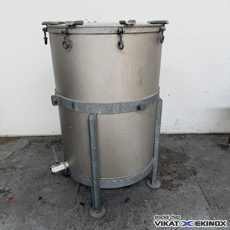 Cuve inox 765 litres total- Ouverte avec couvercle